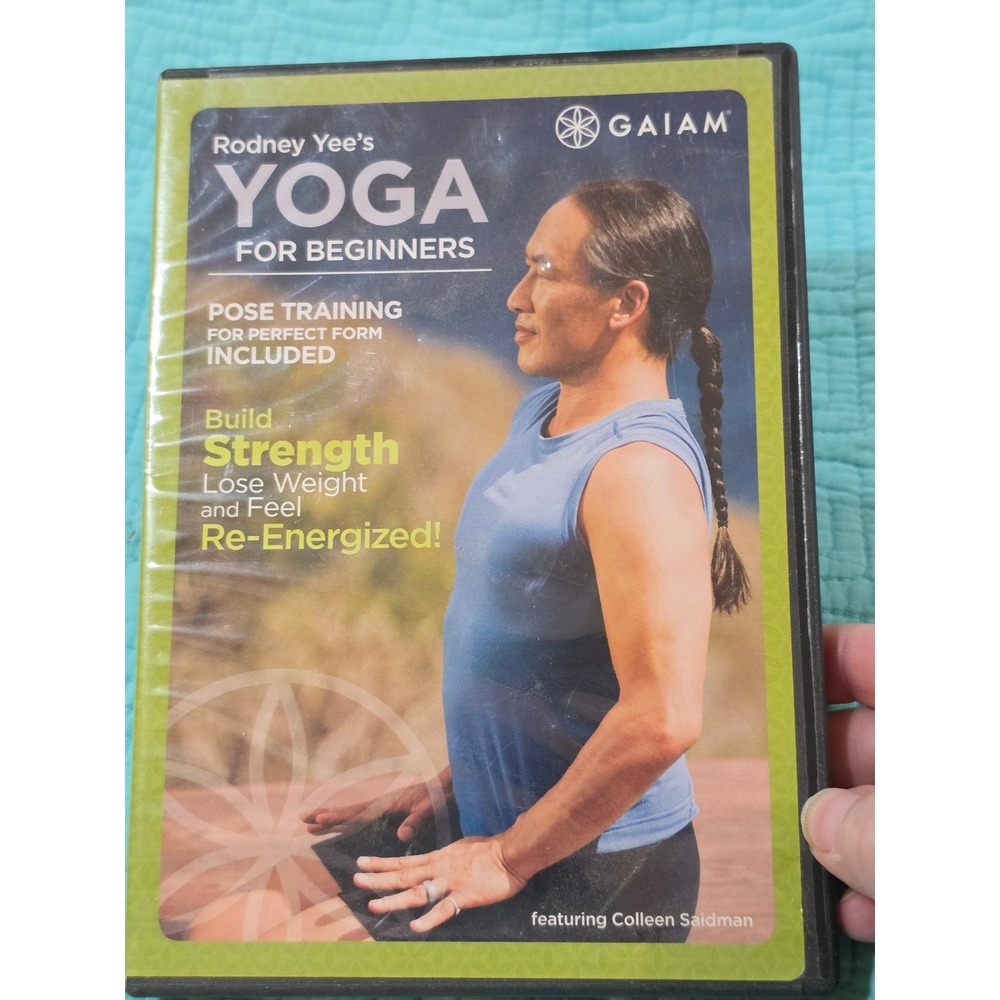 Gaiam Rodney Yee Yoga for Beginners DVD Colleen Saidman 2008 80 Min Workout